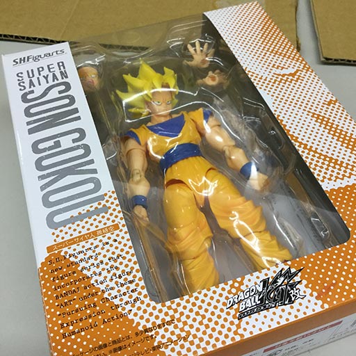 バンダイのフィギュアブランド「S.H.Figuarts」から発売された、『ドラゴンボール改』版のスーパーサイヤ人孫悟空