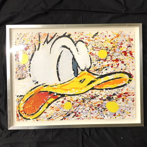 ディズニー ファインアート David Willardson _ More Bang For Your Duck ドナルド 224_395 証明書付き 額装
