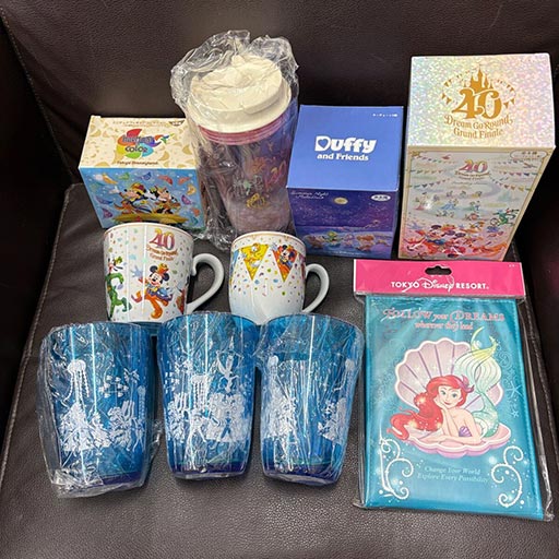 東京ディズニーリゾートの40周年記念グッズやキャラクターグッズまとめセット