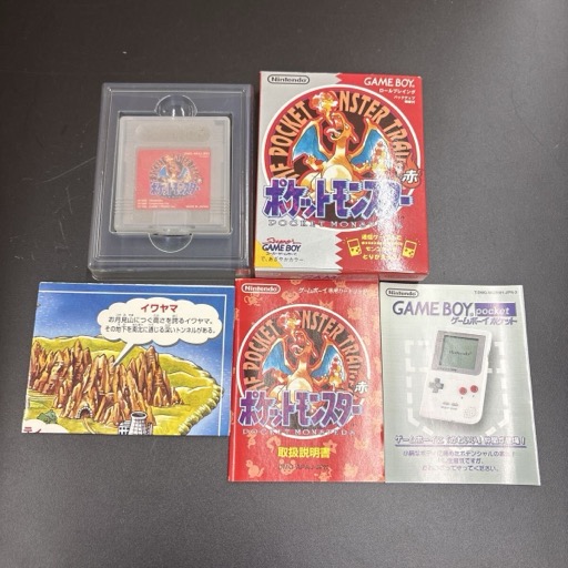 任天堂 Nintendo ゲームボーイ ポケットモンスター ポケモン ポケットモンスター赤 ソフト 箱 説明書付