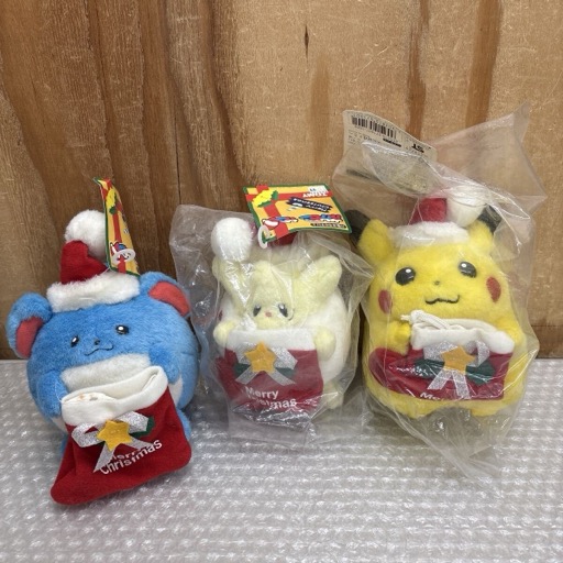 ポケモン クリスマス ぬいぐるみ 3個セット ピカチュウ マリル トゲピー まとめて ポケットモンスター
